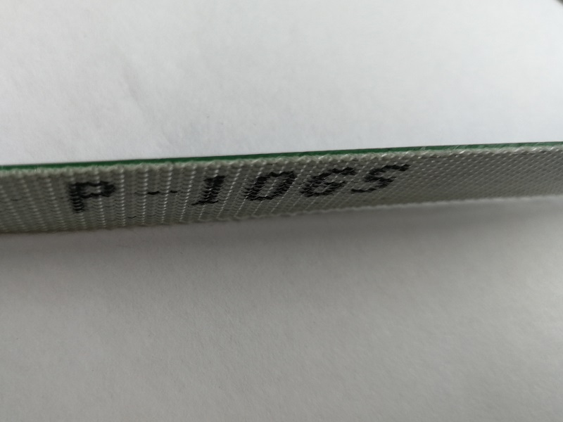 1.0mm green glossy fabric conveyor belt